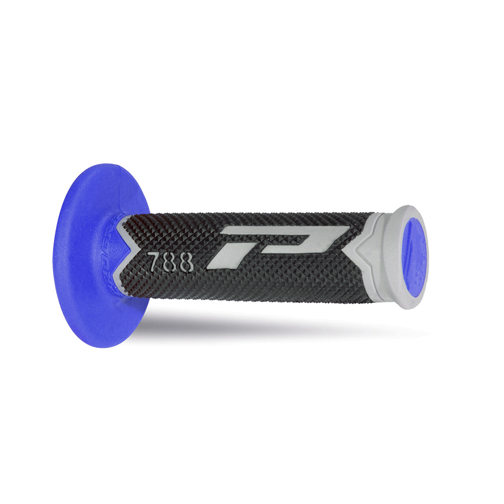 HANDLE BAR GRIPS 788 GREY/BLUE